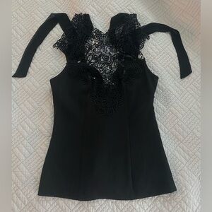 Bebe Elegant Black Lace Women’s Top